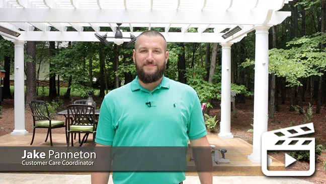 Featured image for “Trex Pergola Care & Maintenance”Video Transcript Hi, I’m Jake Panneton, Customer Care Coordinator at Structureworks and I’m going to show you how easy it is to care for your12792:full