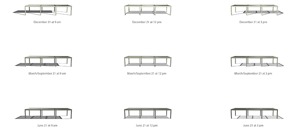 Shade study example.